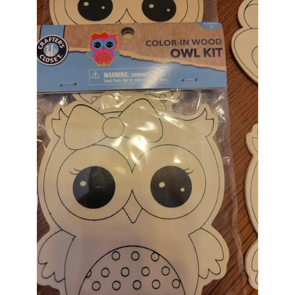 Unfinished Wooden Owl‎ Shapes, Boxes Arts & Crafts Decor Ready to Paint